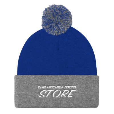 Hockey Mom Store – Pom Pom Knit Cap