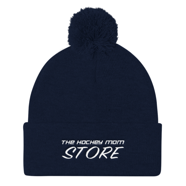 Hockey Mom Store – Pom Pom Knit Cap