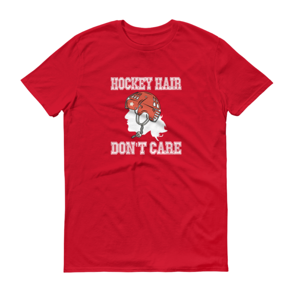 Hockey Hair Don’t Care – Men’s T-Shirt