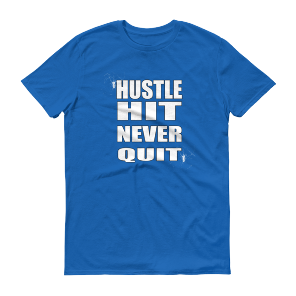 Hustle Hit Never Quit - Men's T-Shirt - Image 3