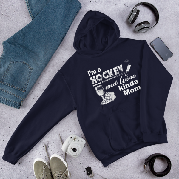 Hockey and Wine - Hoodie - Image 2