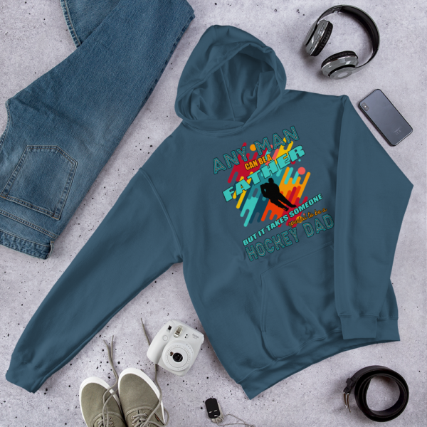 Any Man Hockey Dad - Hoodie - Image 4