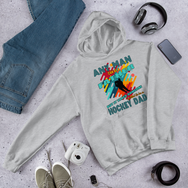 Any Man Hockey Dad - Hoodie - Image 5