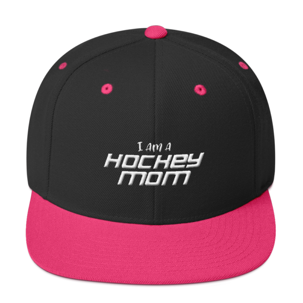 I Am A Hockey Mom - Snapback Hat - Image 3