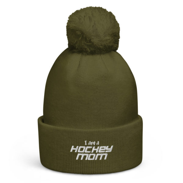 I am a Hockey Mom - Pom Pom Beanie - Image 5