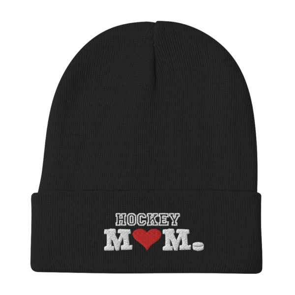 Hockey Mom Heart - Embroidered Beanie