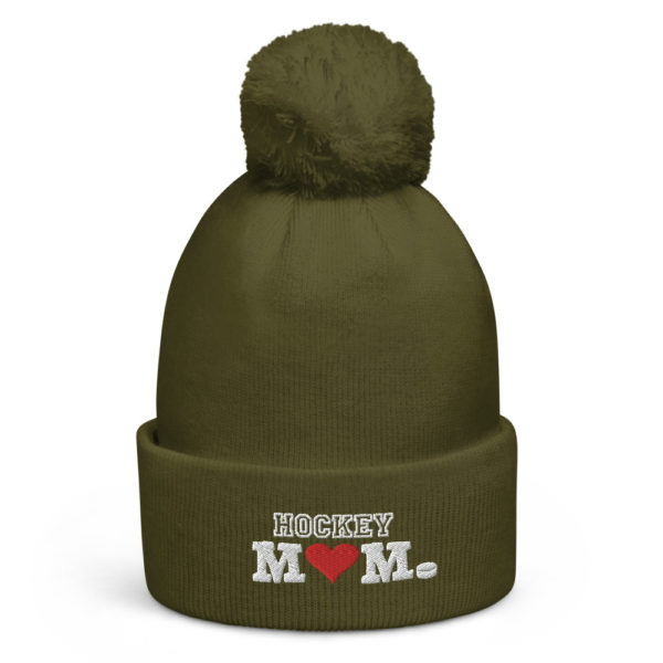 Hockey Mom Heart - Pom Pom Beanie - Image 5