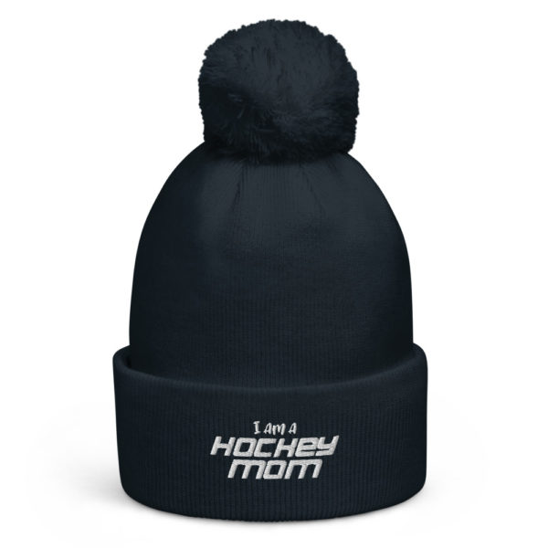 I am a Hockey Mom - Pom Pom Beanie - Image 3