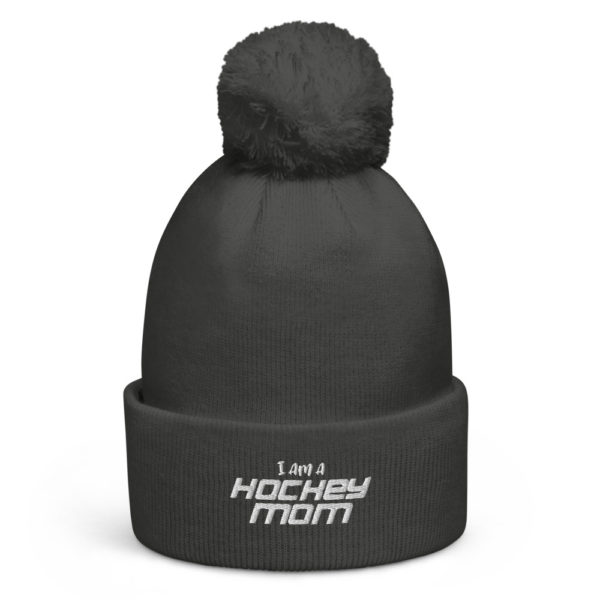 I am a Hockey Mom - Pom Pom Beanie - Image 4