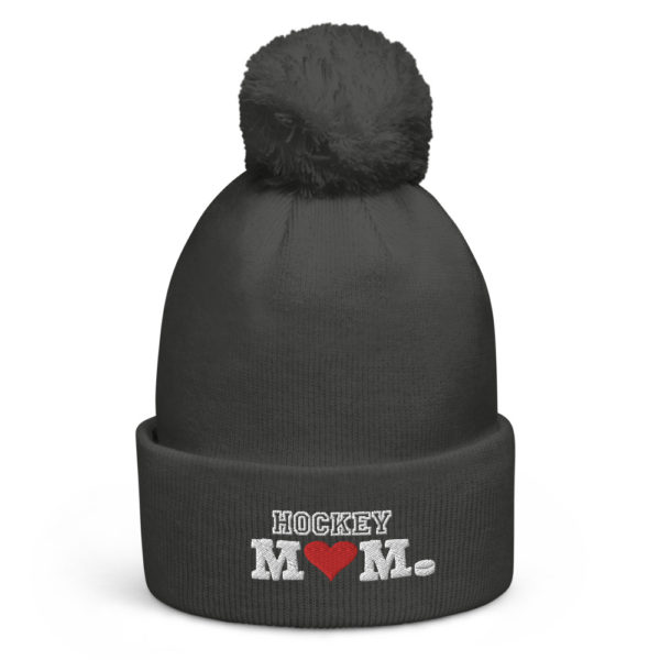 Hockey Mom Heart - Pom Pom Beanie - Image 4