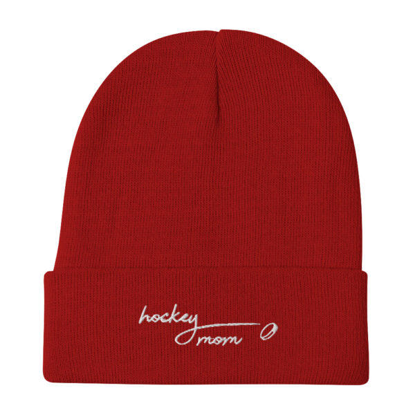 Hockey Mom 2 - Embroidered Beanie - Image 2