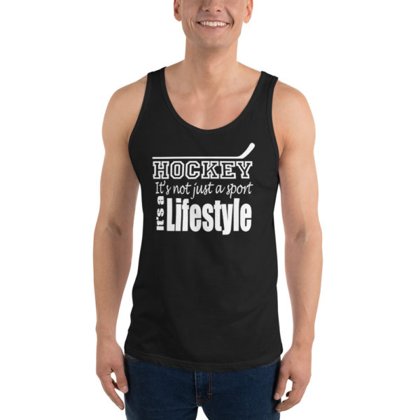 Hockey Lifestyle Unisex Tank Top - Image 2