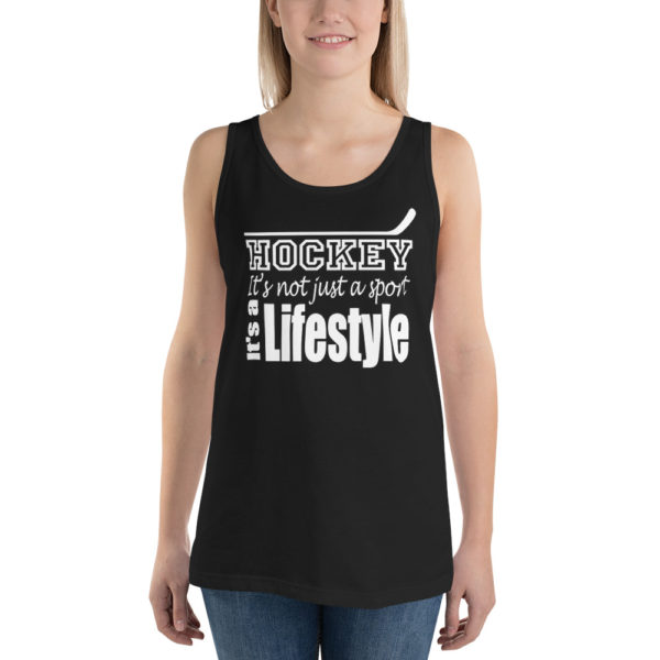 Hockey Lifestyle Unisex Tank Top - Image 3