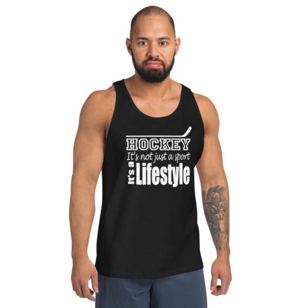 Hockey Lifestyle Unisex Tank Top - Image 4