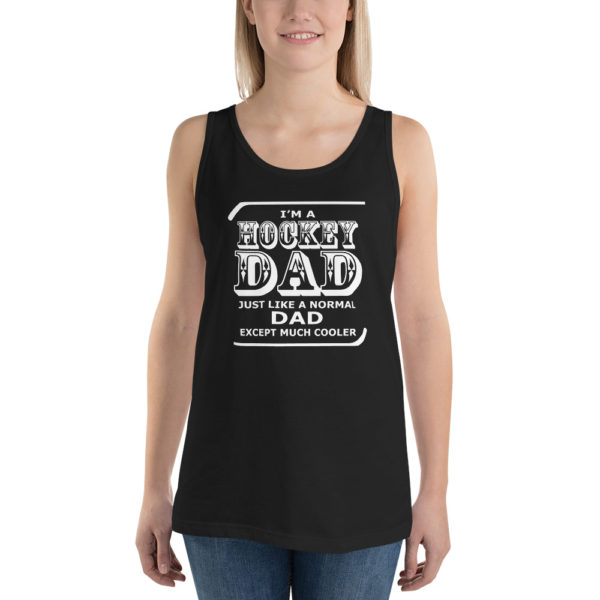 Hockey Dad Unisex Tank Top - Image 3