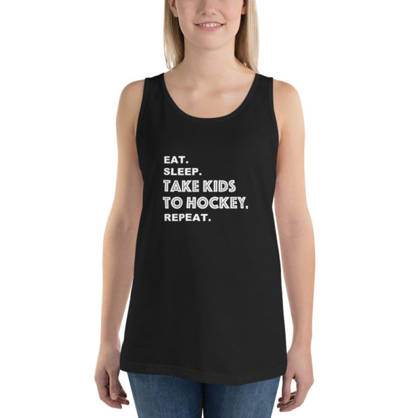 Take Kids to Hockey Unisex Tank Top - Image 3