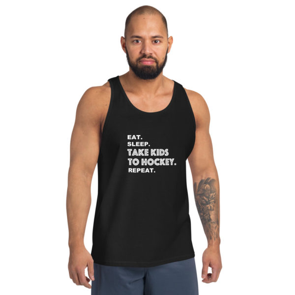 Take Kids to Hockey Unisex Tank Top - Image 4