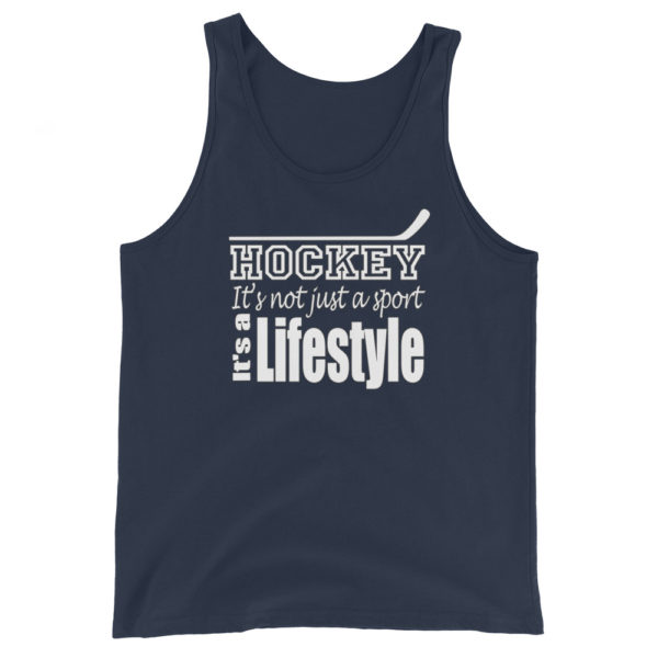 Hockey Lifestyle Unisex Tank Top - Image 6