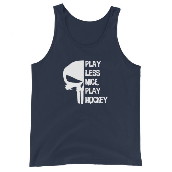 Play Less Nice Play Hockey Unisex Tank Top - Image 6