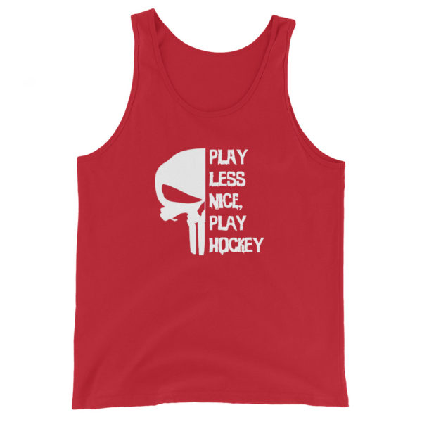 Play Less Nice Play Hockey Unisex Tank Top - Image 7