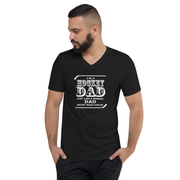 Hockey Dad Men's V-Neck T-Shirt - Image 3