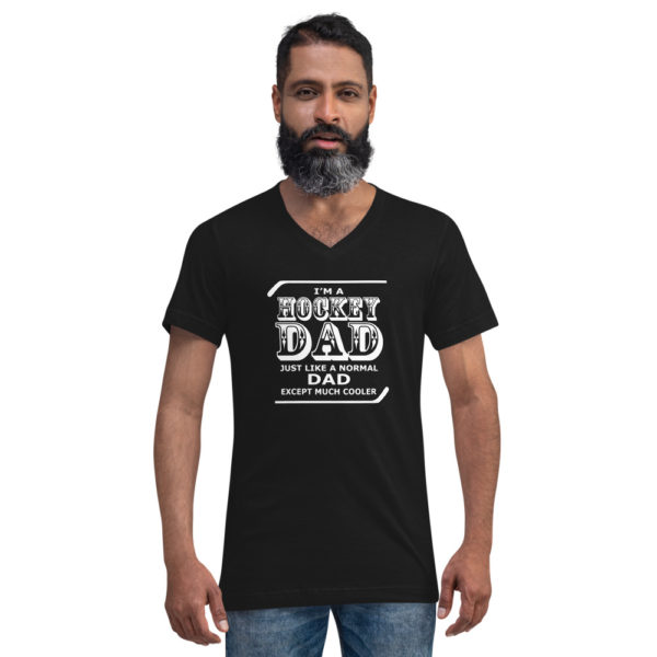 Hockey Dad Men's V-Neck T-Shirt - Image 4