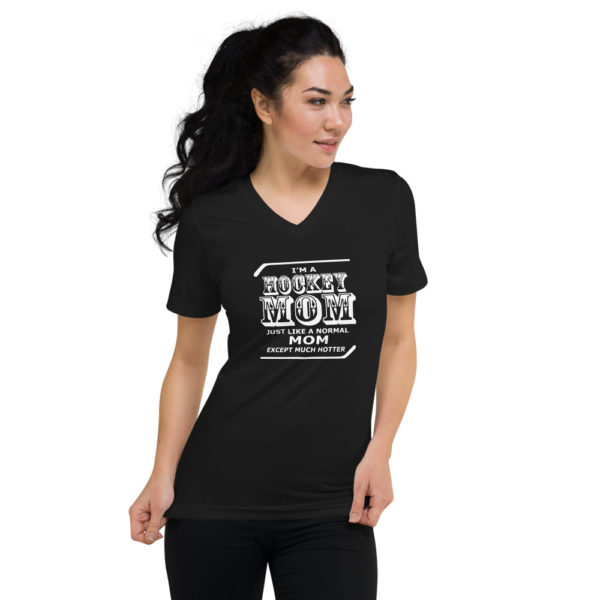 Hockey Mom Women's V-Neck T-Shirt - Image 2