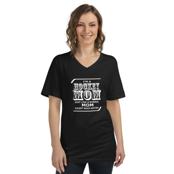 Hockey Mom Women's V-Neck T-Shirt - Image 4